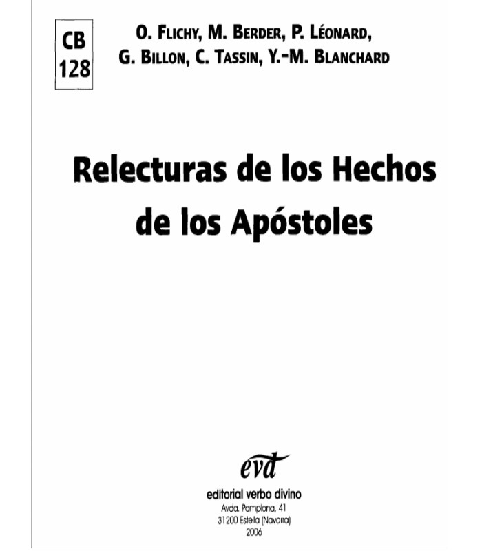 Relecturas de Los Hechos de Los Apostoles