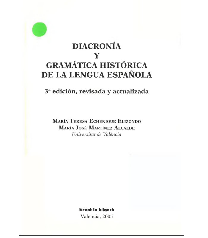 Diacronia Gramatica Historica de la lengua española