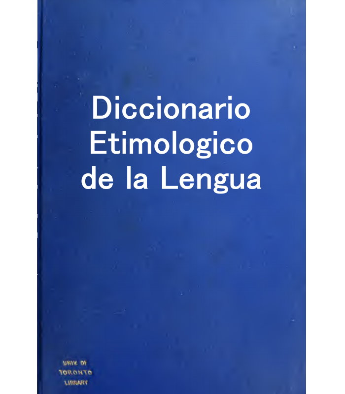diccionario etimologico de la lengua
